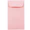 JAM Paper 3.125" x 5.5" Pastel Baby Pink Coin Business Envelopes, 50ct.